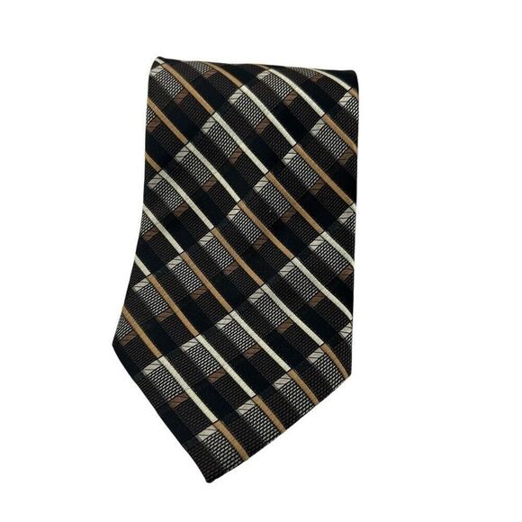 ROBERTO VILLINI Contour Men's 100% Silk Necktie Designer Geometric Striped Lot o - Picture 8 of 15